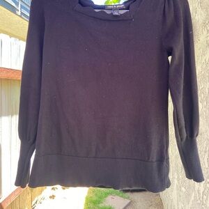 Cable & Gauge Black Crew Neck Sweater